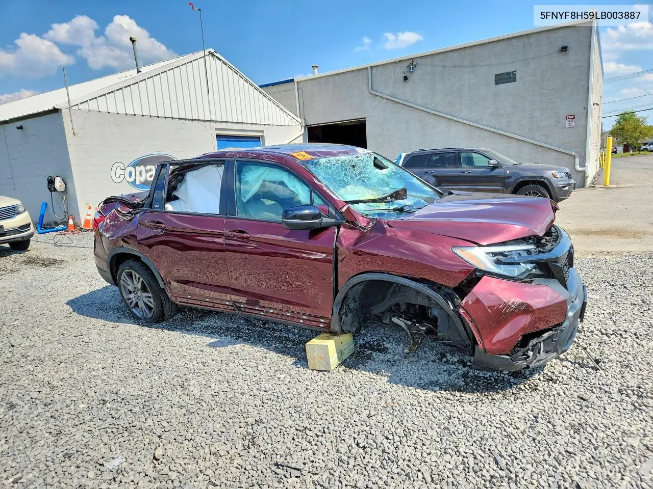 2020 Honda Passport Exl VIN: 5FNYF8H59LB003887 Lot: 53349956