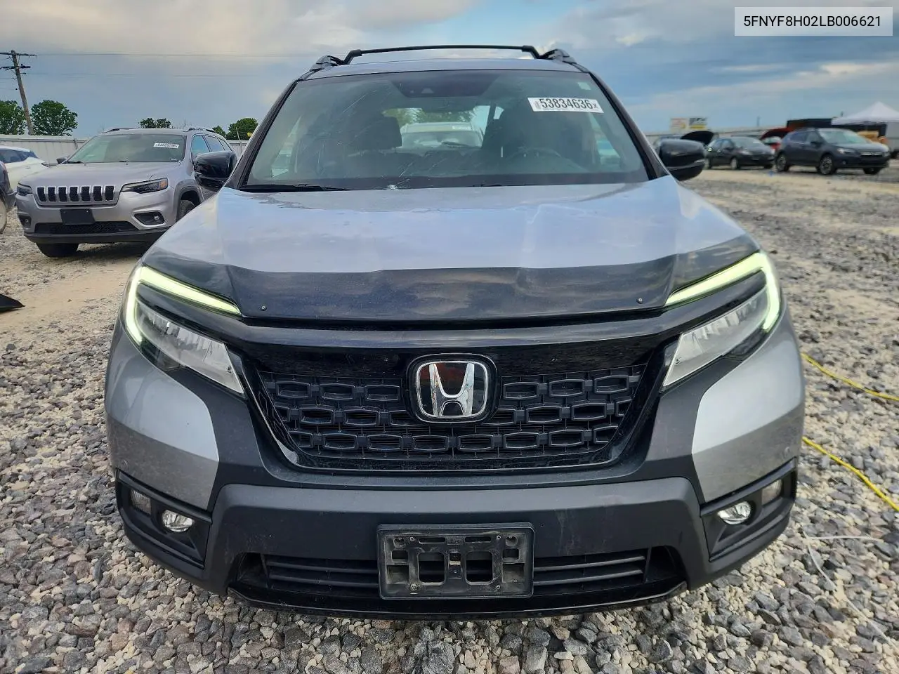 2020 Honda Passport Elite VIN: 5FNYF8H02LB006621 Lot: 53834636