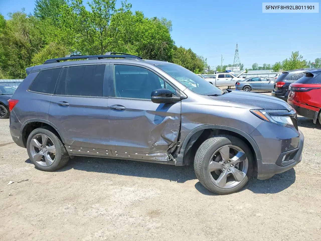 2020 Honda Passport Touring VIN: 5FNYF8H92LB011901 Lot: 54636066