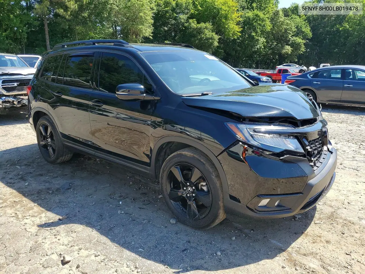 2020 Honda Passport Elite VIN: 5FNYF8H00LB019478 Lot: 55795096