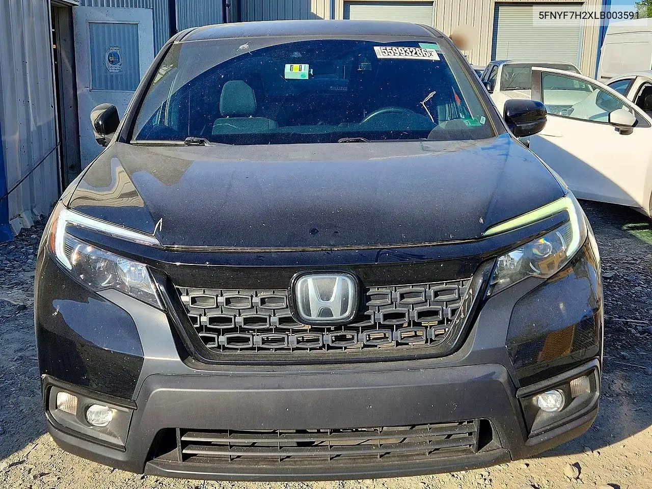 2020 Honda Passport Sport VIN: 5FNYF7H2XLB003591 Lot: 55993286