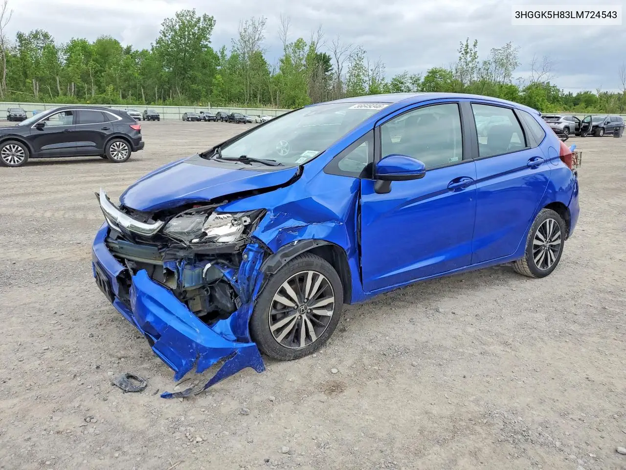 2020 Honda Fit Ex VIN: 3HGGK5H83LM724543 Lot: 56649346
