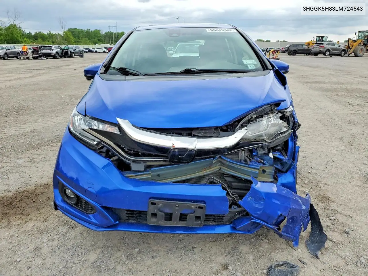 2020 Honda Fit Ex VIN: 3HGGK5H83LM724543 Lot: 56649346