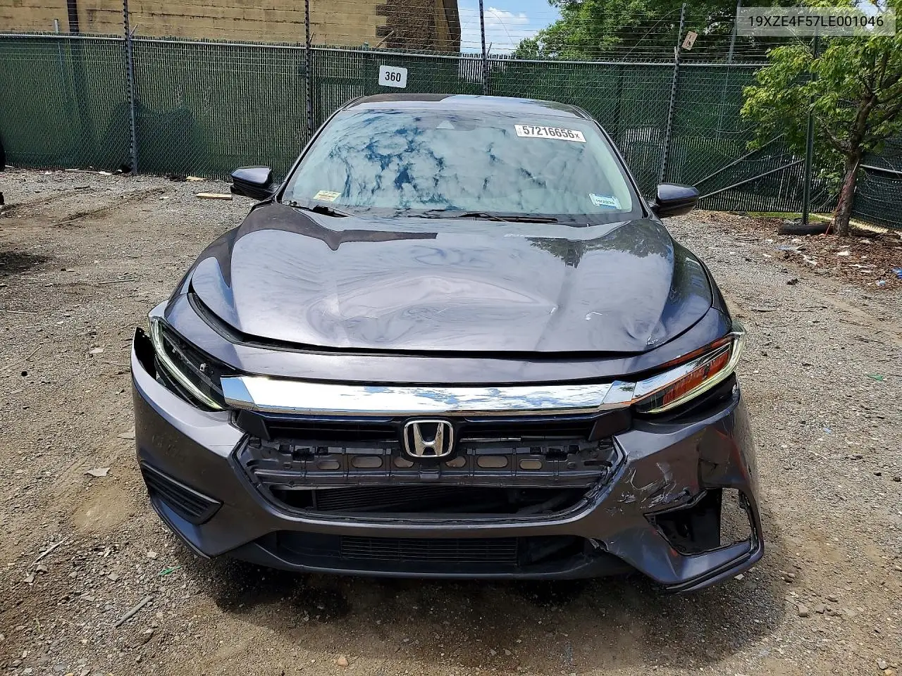 2020 Honda Insight VIN: 19XZE4F57LE001046 Lot: 57216656