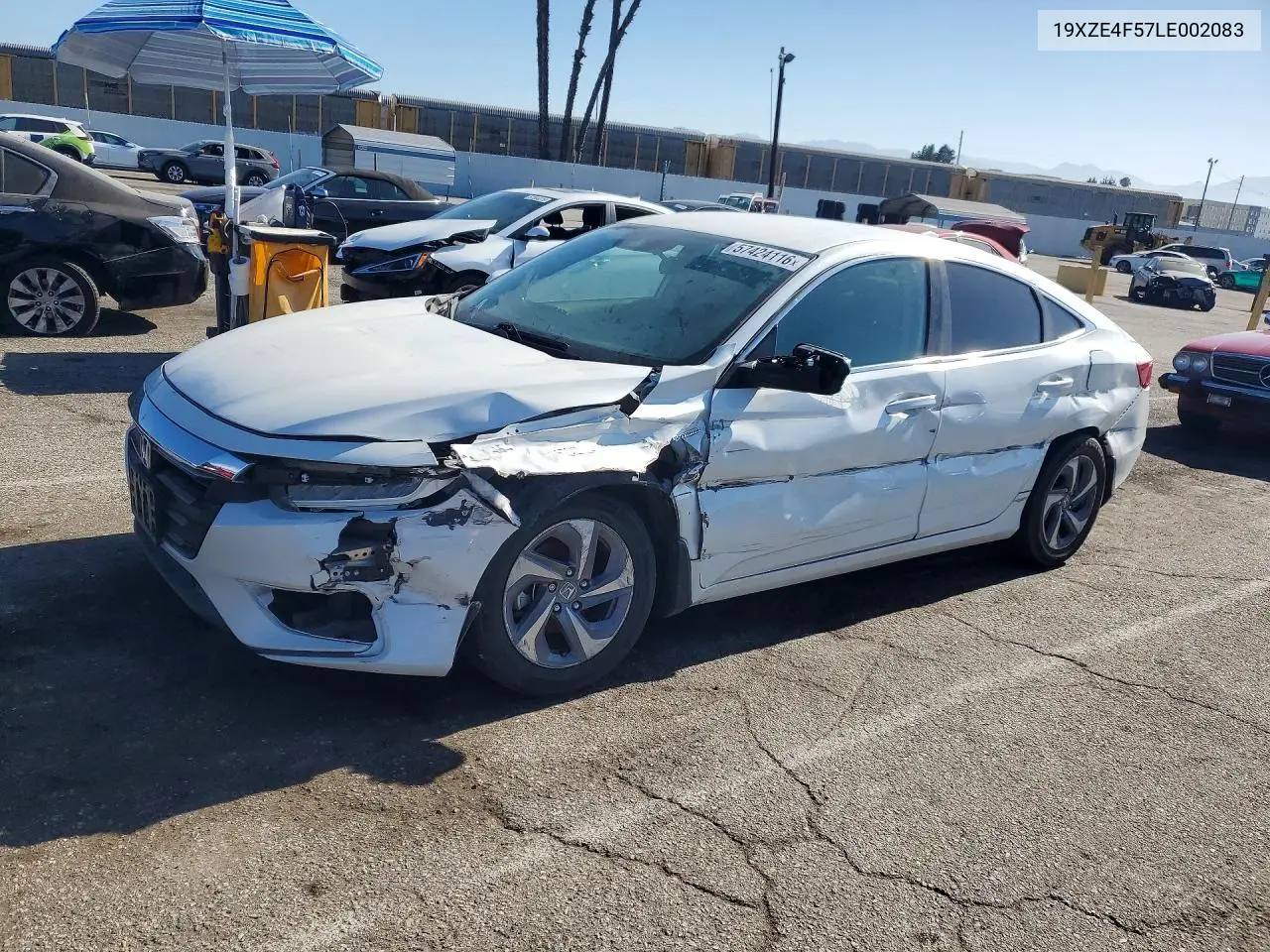 2020 Honda Insight Ex VIN: 19XZE4F57LE002083 Lot: 57424116