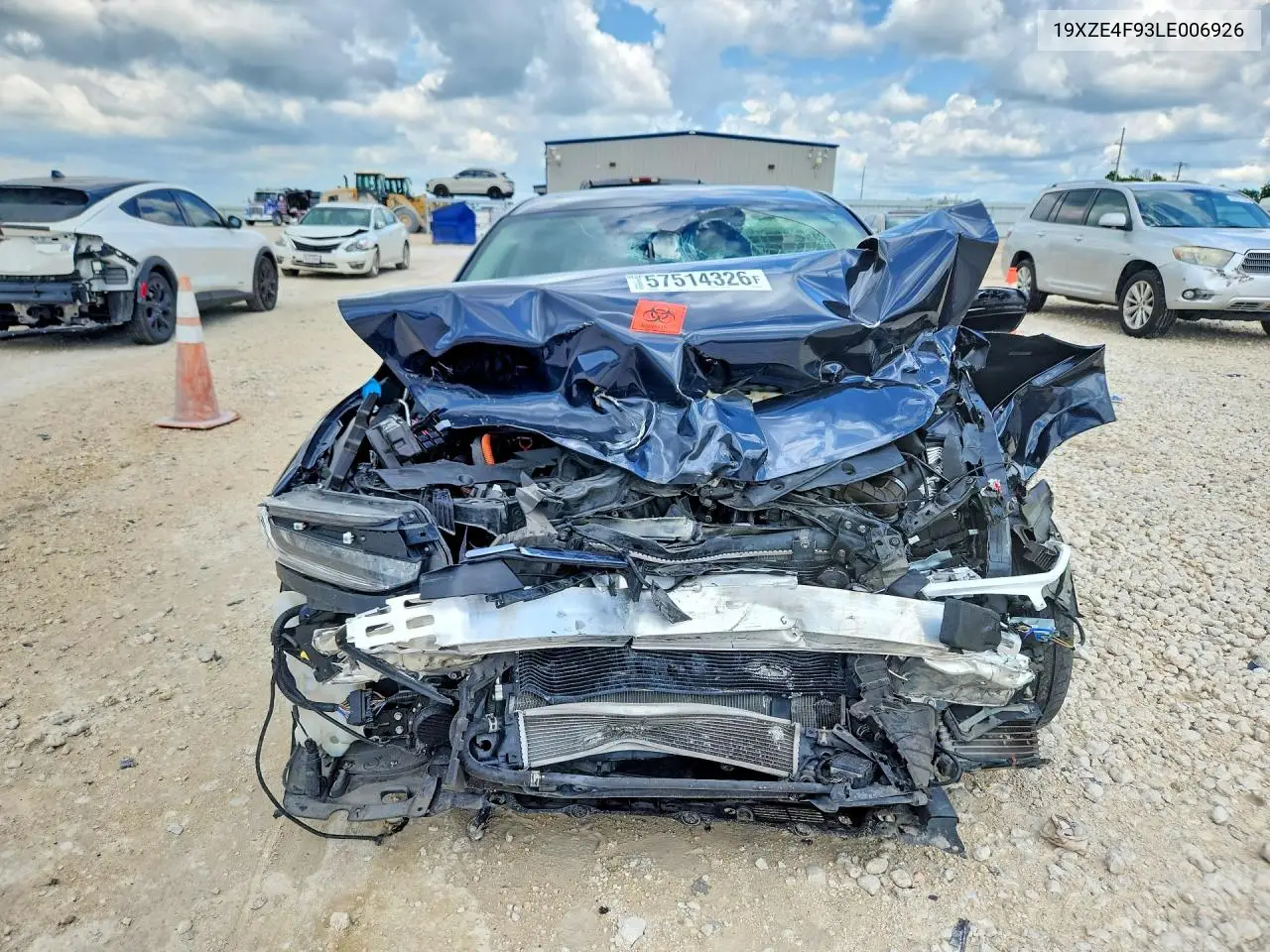 2020 Honda Insight Touring VIN: 19XZE4F93LE006926 Lot: 57514326