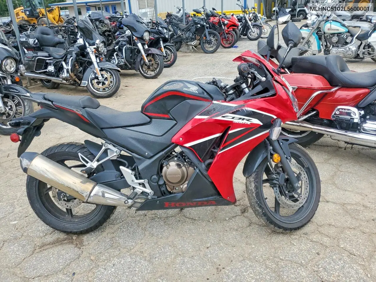 2020 Honda Cbr300 R VIN: MLHNC5102L5600001 Lot: 57693636