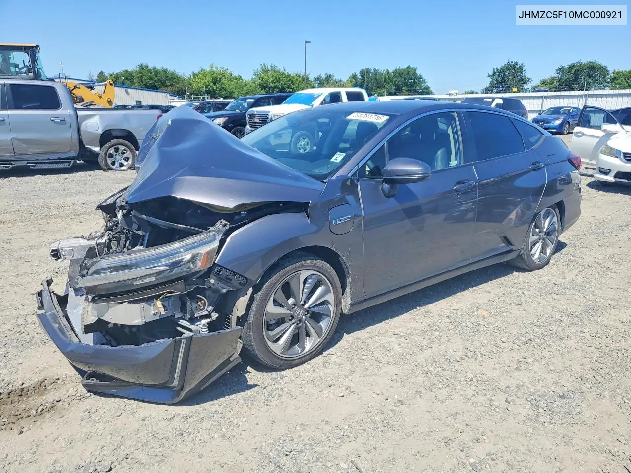 2021 Honda Clarity VIN: JHMZC5F10MC000921 Lot: 51781716