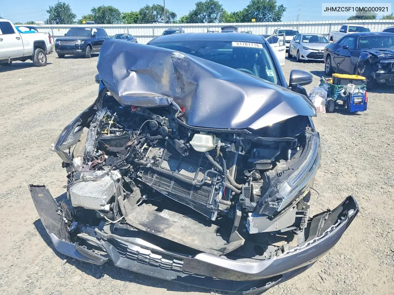 2021 Honda Clarity VIN: JHMZC5F10MC000921 Lot: 51781716
