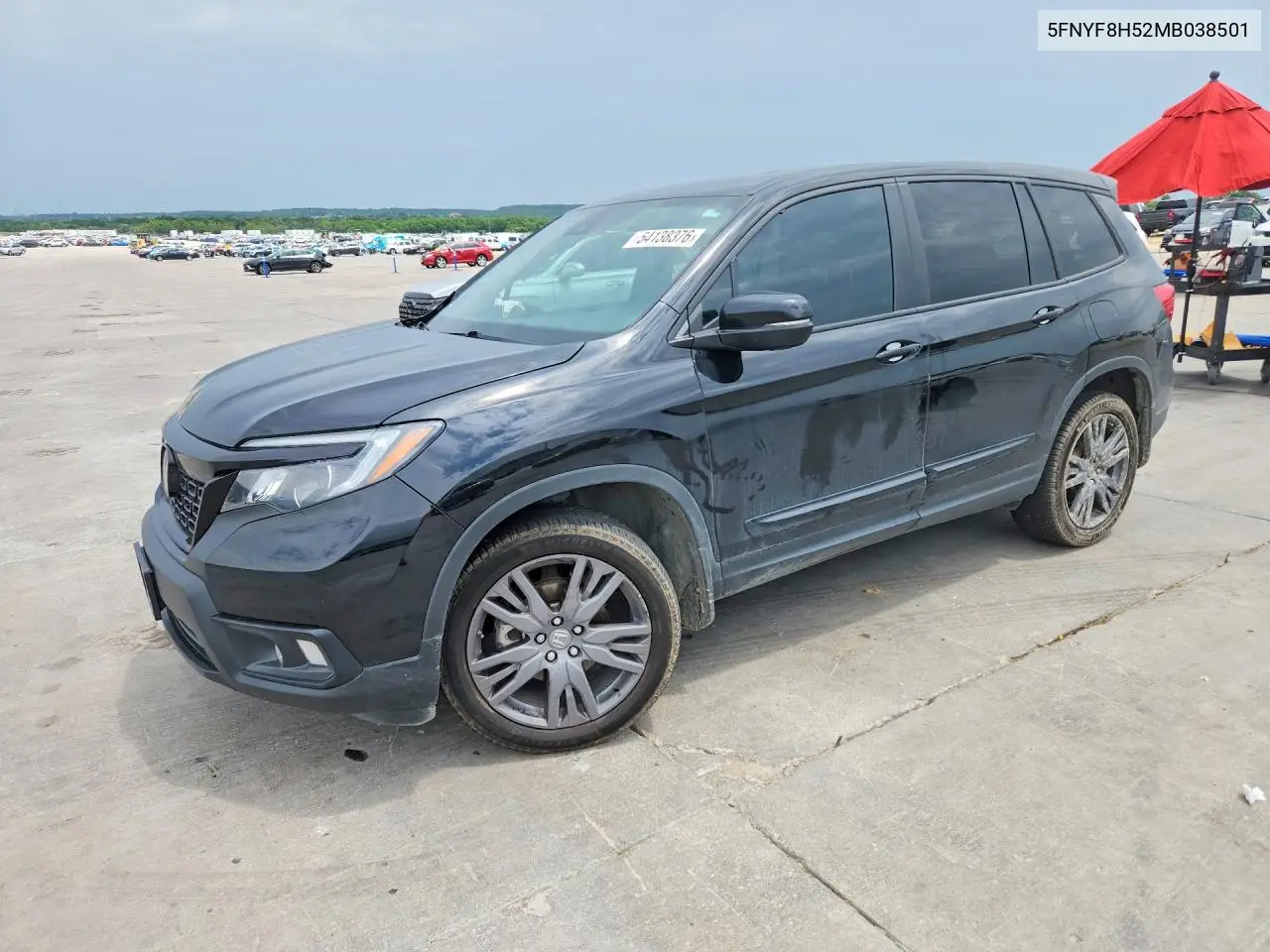 2021 Honda Passport Exl VIN: 5FNYF8H52MB038501 Lot: 54138376