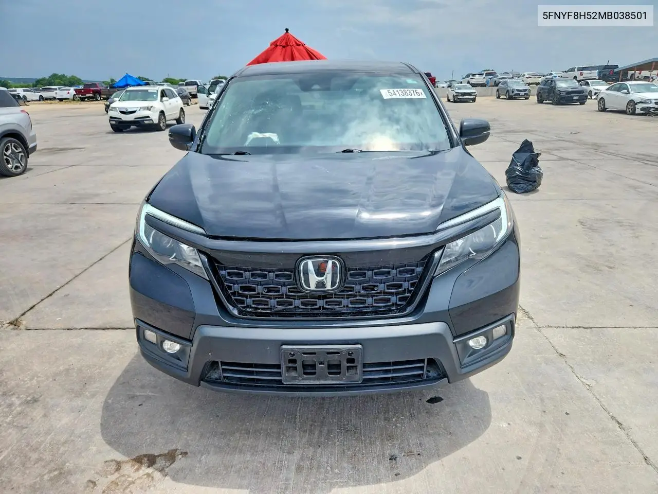 2021 Honda Passport Exl VIN: 5FNYF8H52MB038501 Lot: 54138376