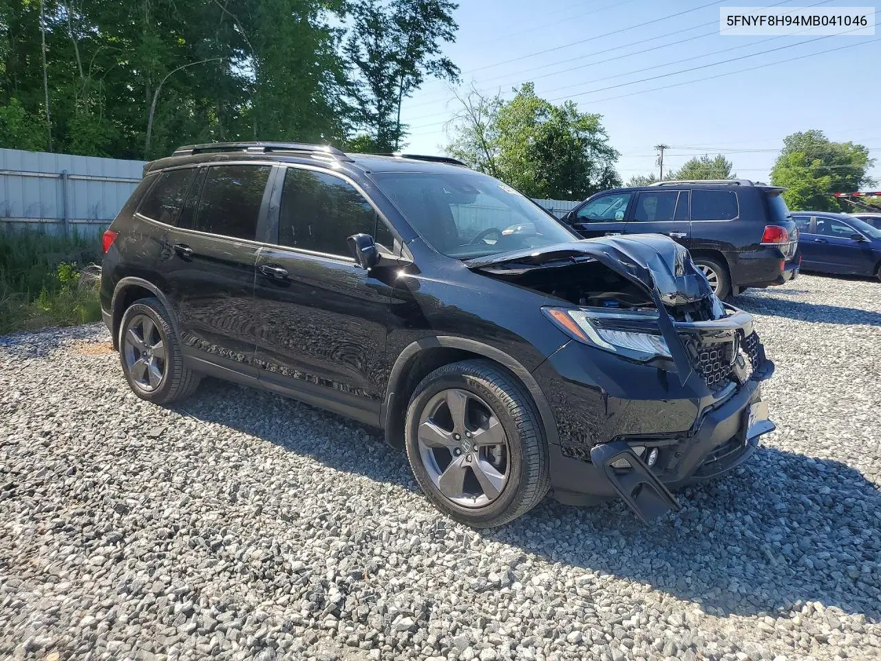 2021 Honda Passport Touring VIN: 5FNYF8H94MB041046 Lot: 54317566
