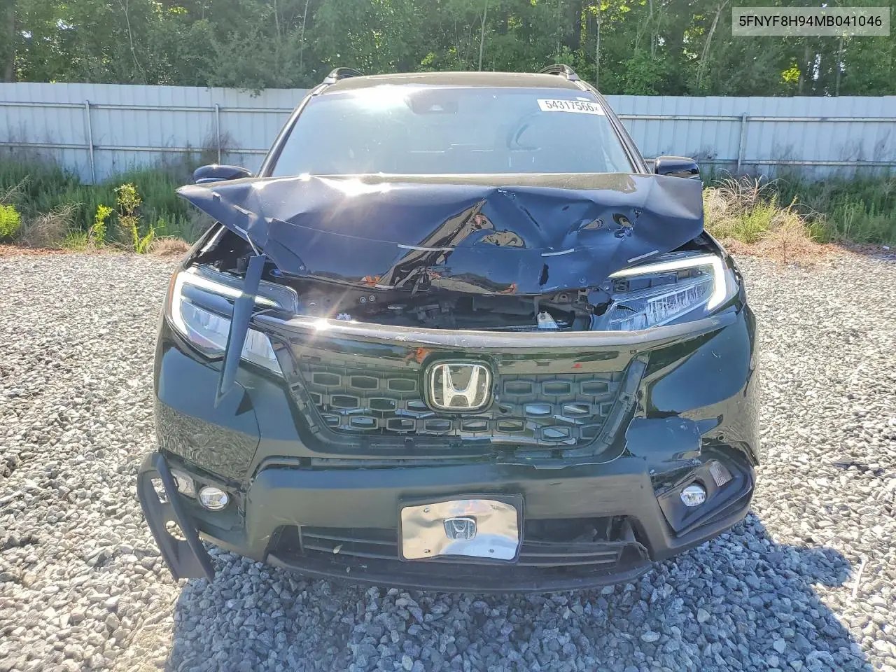 2021 Honda Passport Touring VIN: 5FNYF8H94MB041046 Lot: 54317566