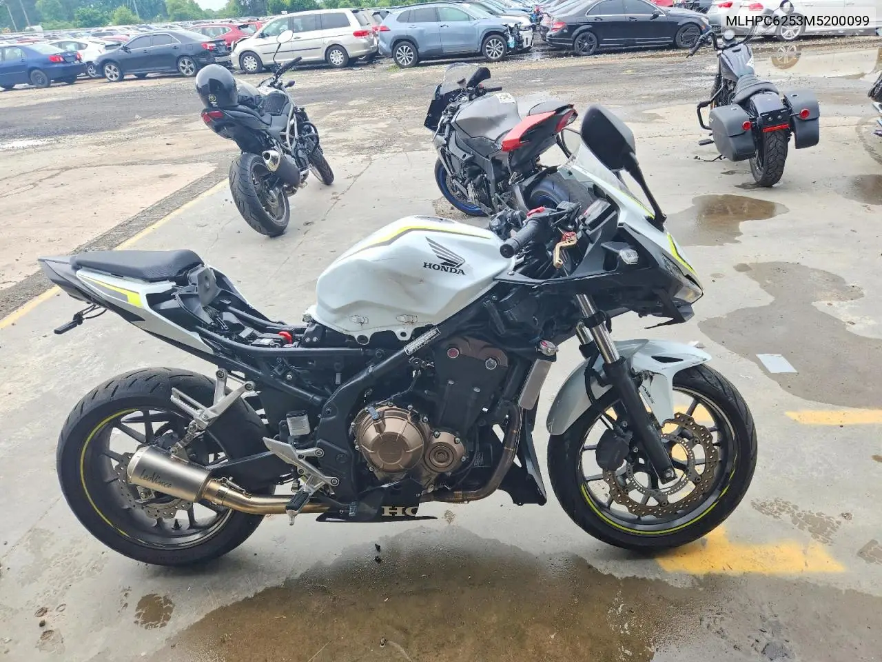 2021 Honda Cbr500 Ra VIN: MLHPC6253M5200099 Lot: 54984146