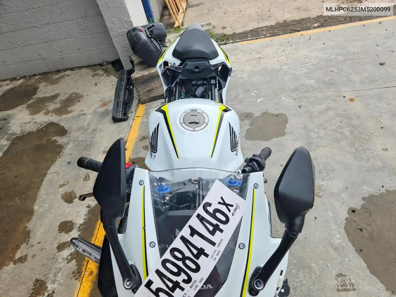 2021 Honda Cbr500 Ra VIN: MLHPC6253M5200099 Lot: 54984146