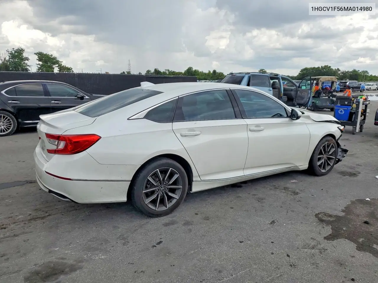 2021 Honda Accord Exl VIN: 1HGCV1F56MA014980 Lot: 55157756