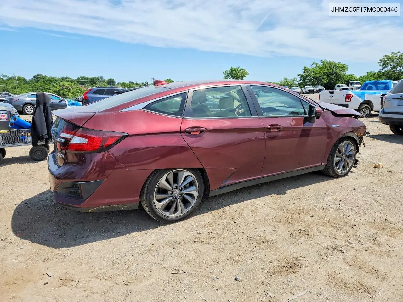 2021 Honda Clarity VIN: JHMZC5F17MC000446 Lot: 55172386