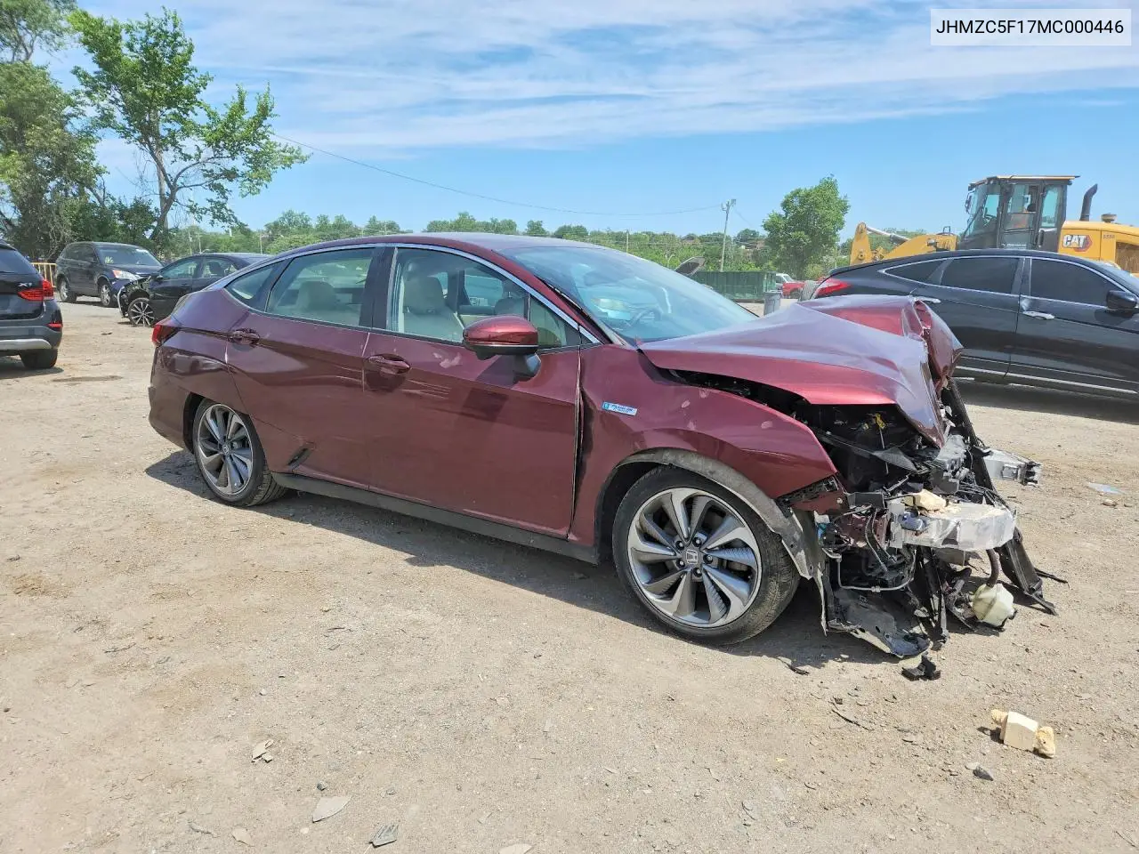2021 Honda Clarity VIN: JHMZC5F17MC000446 Lot: 55172386