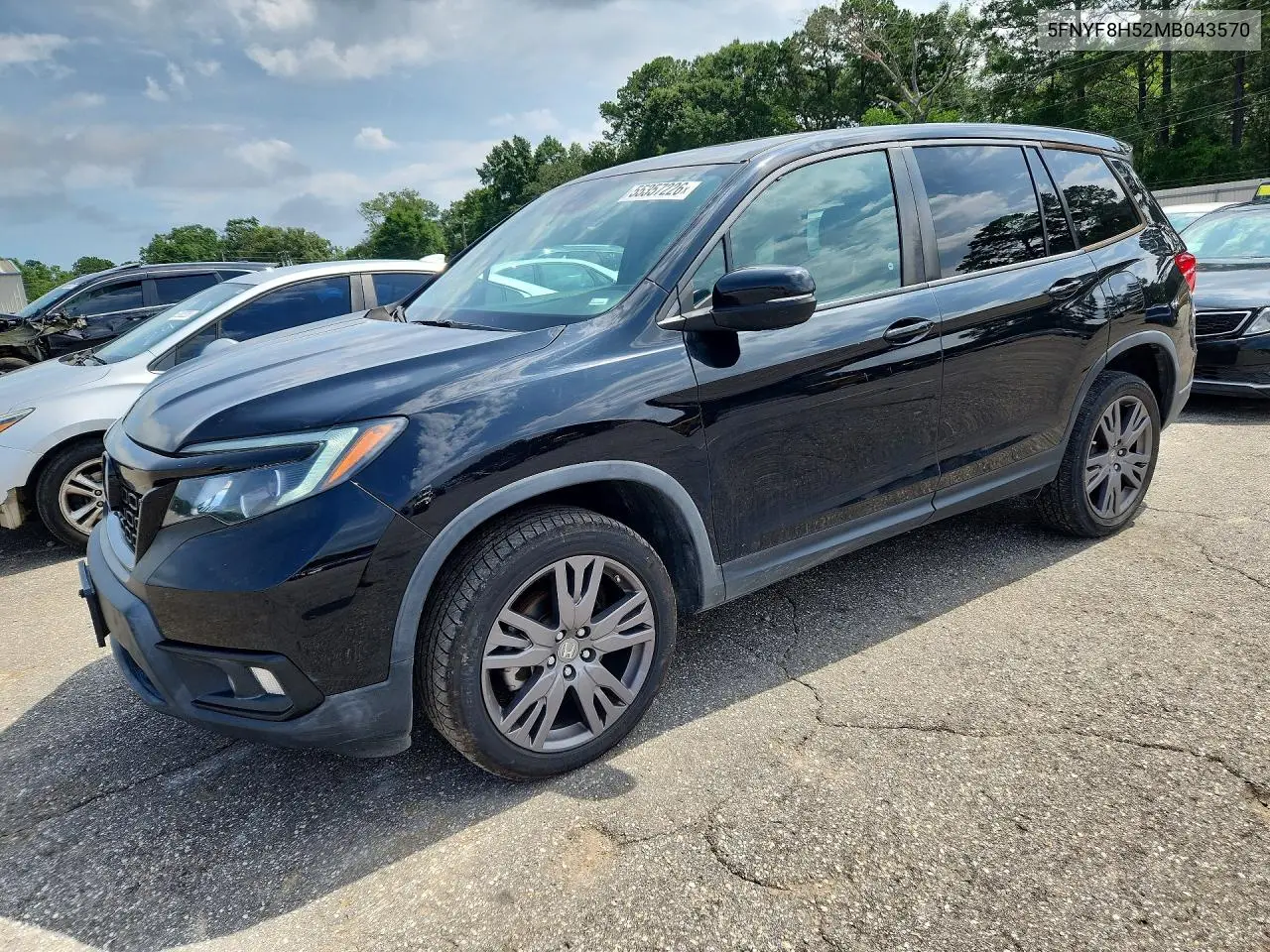 2021 Honda Passport Exl VIN: 5FNYF8H52MB043570 Lot: 55357226