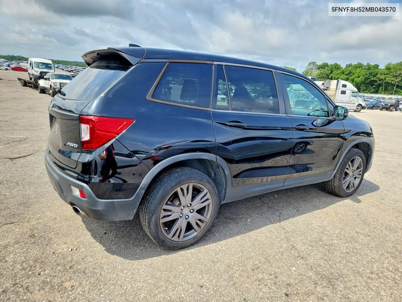 2021 Honda Passport Exl VIN: 5FNYF8H52MB043570 Lot: 55357226