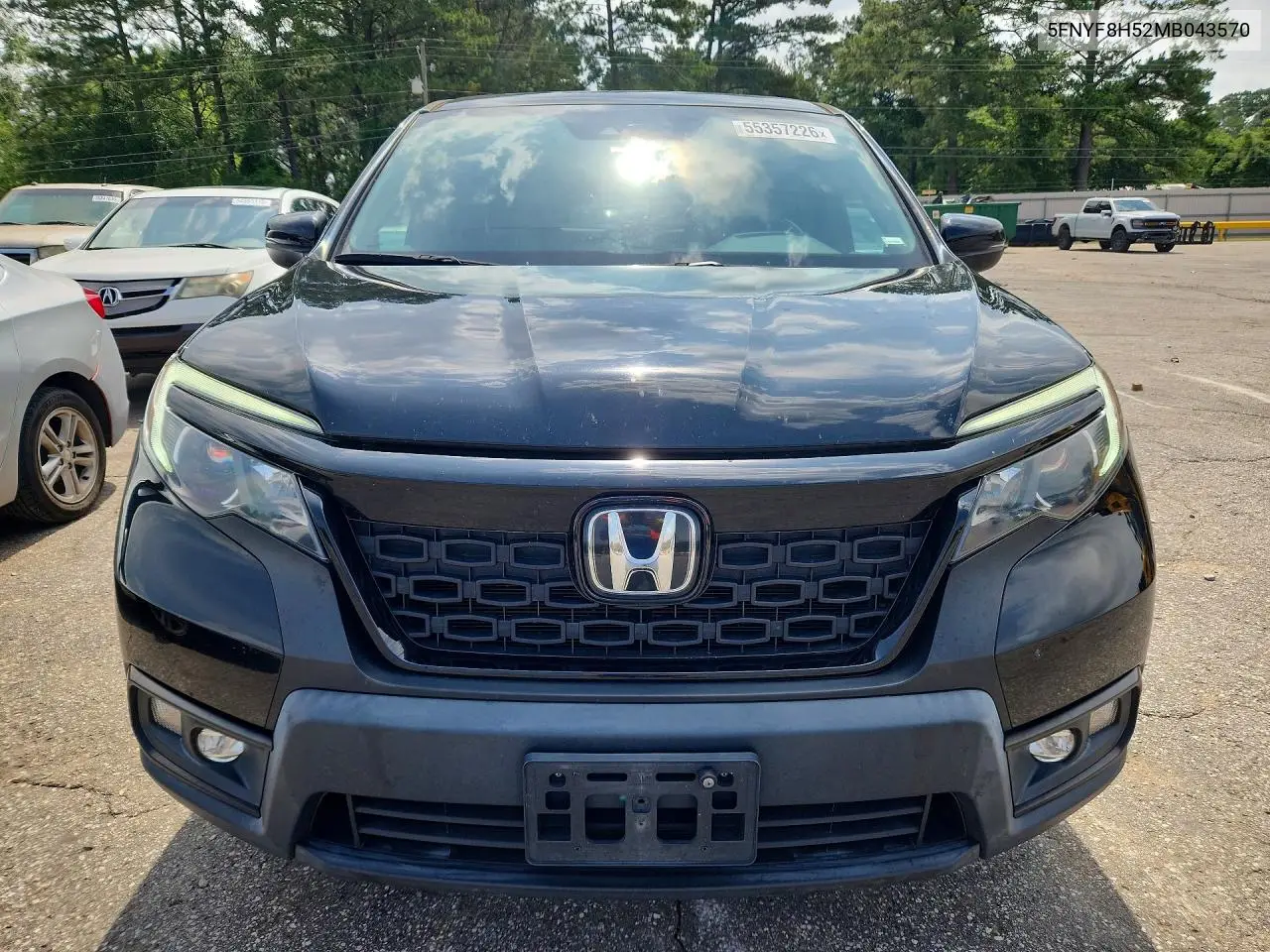 2021 Honda Passport Exl VIN: 5FNYF8H52MB043570 Lot: 55357226