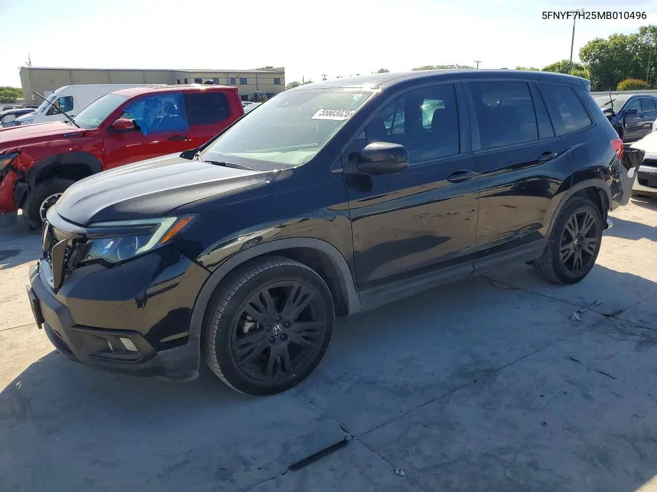 2021 Honda Passport Sport VIN: 5FNYF7H25MB010496 Lot: 55603026