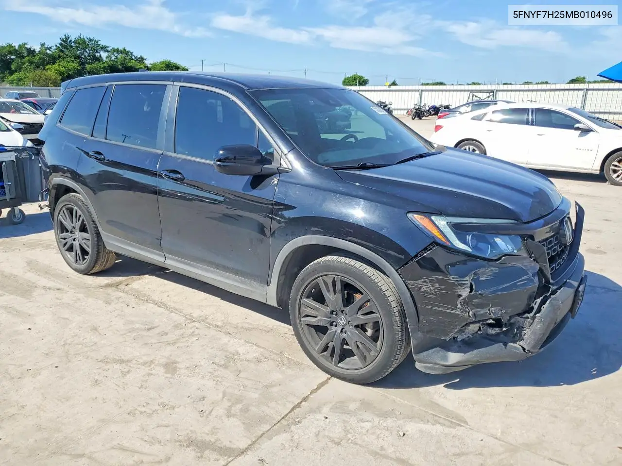2021 Honda Passport Sport VIN: 5FNYF7H25MB010496 Lot: 55603026