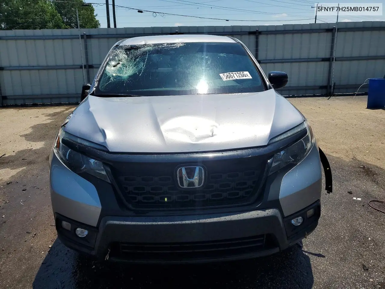 2021 Honda Passport Sport VIN: 5FNYF7H25MB014757 Lot: 56871266