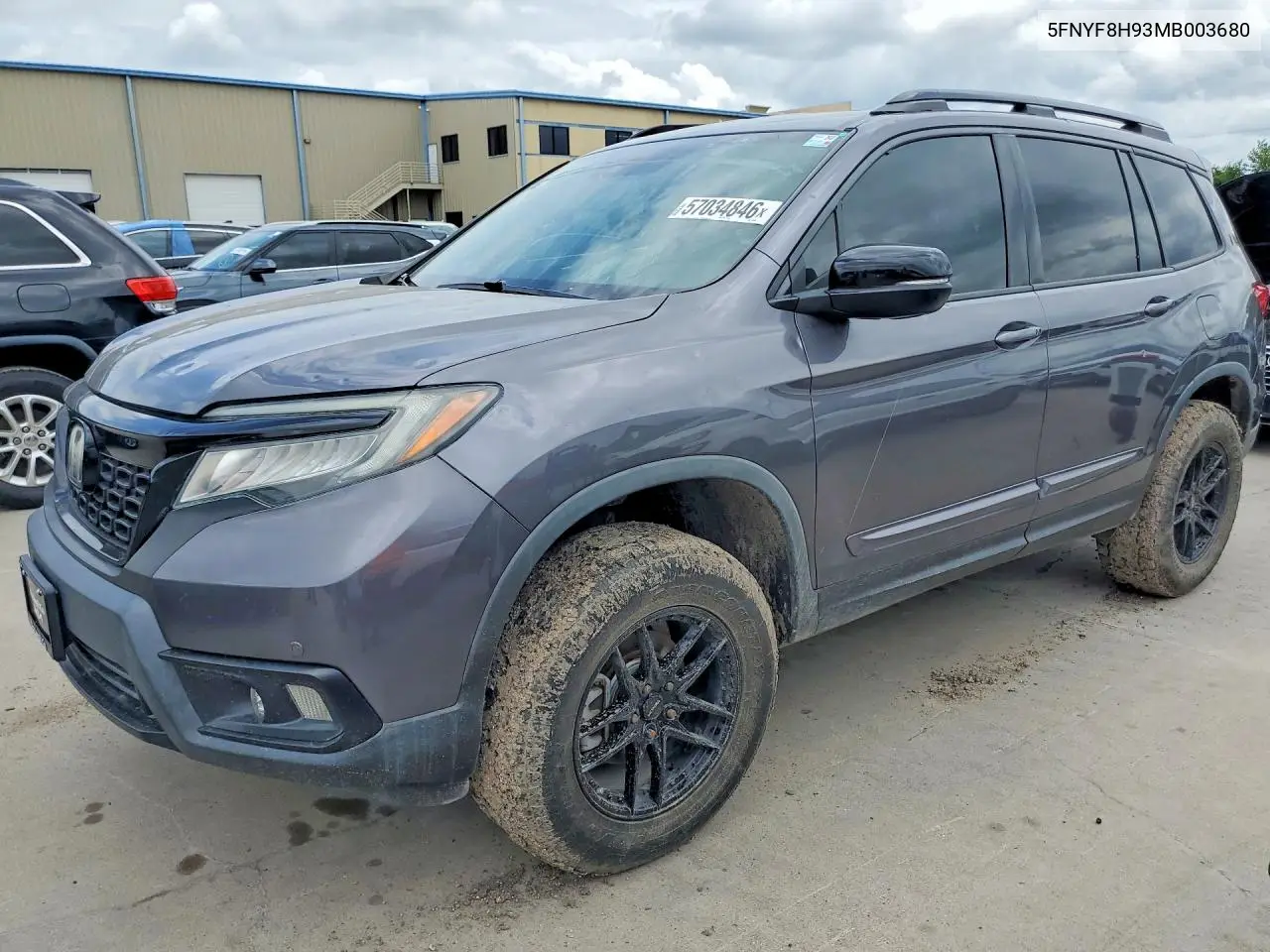 2021 Honda Passport Touring VIN: 5FNYF8H93MB003680 Lot: 57034846
