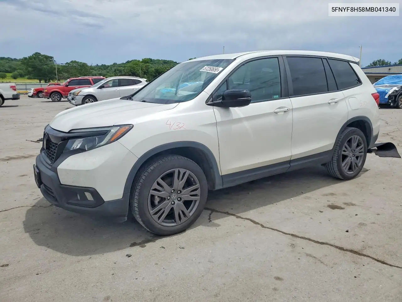 2021 Honda Passport Exl VIN: 5FNYF8H58MB041340 Lot: 57250656