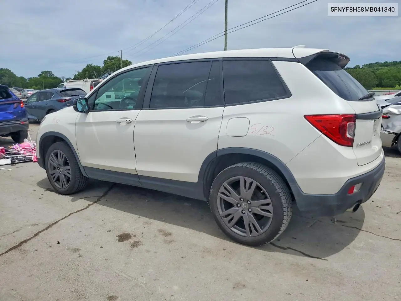 2021 Honda Passport Exl VIN: 5FNYF8H58MB041340 Lot: 57250656
