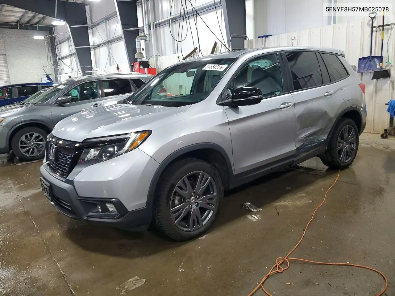 2021 Honda Passport Exl VIN: 5FNYF8H57MB025078 Lot: 57354516