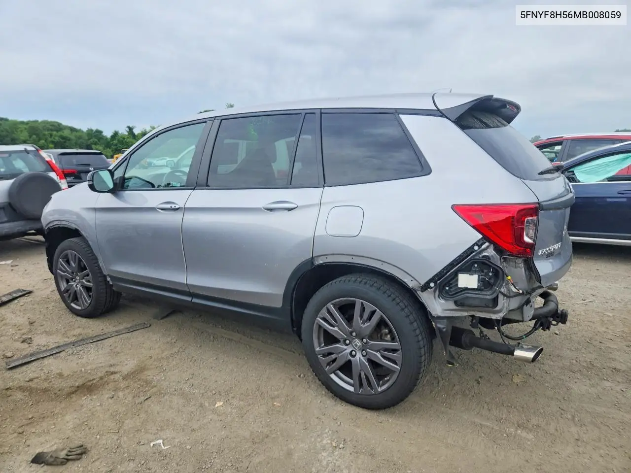 2021 Honda Passport Exl VIN: 5FNYF8H56MB008059 Lot: 58019886