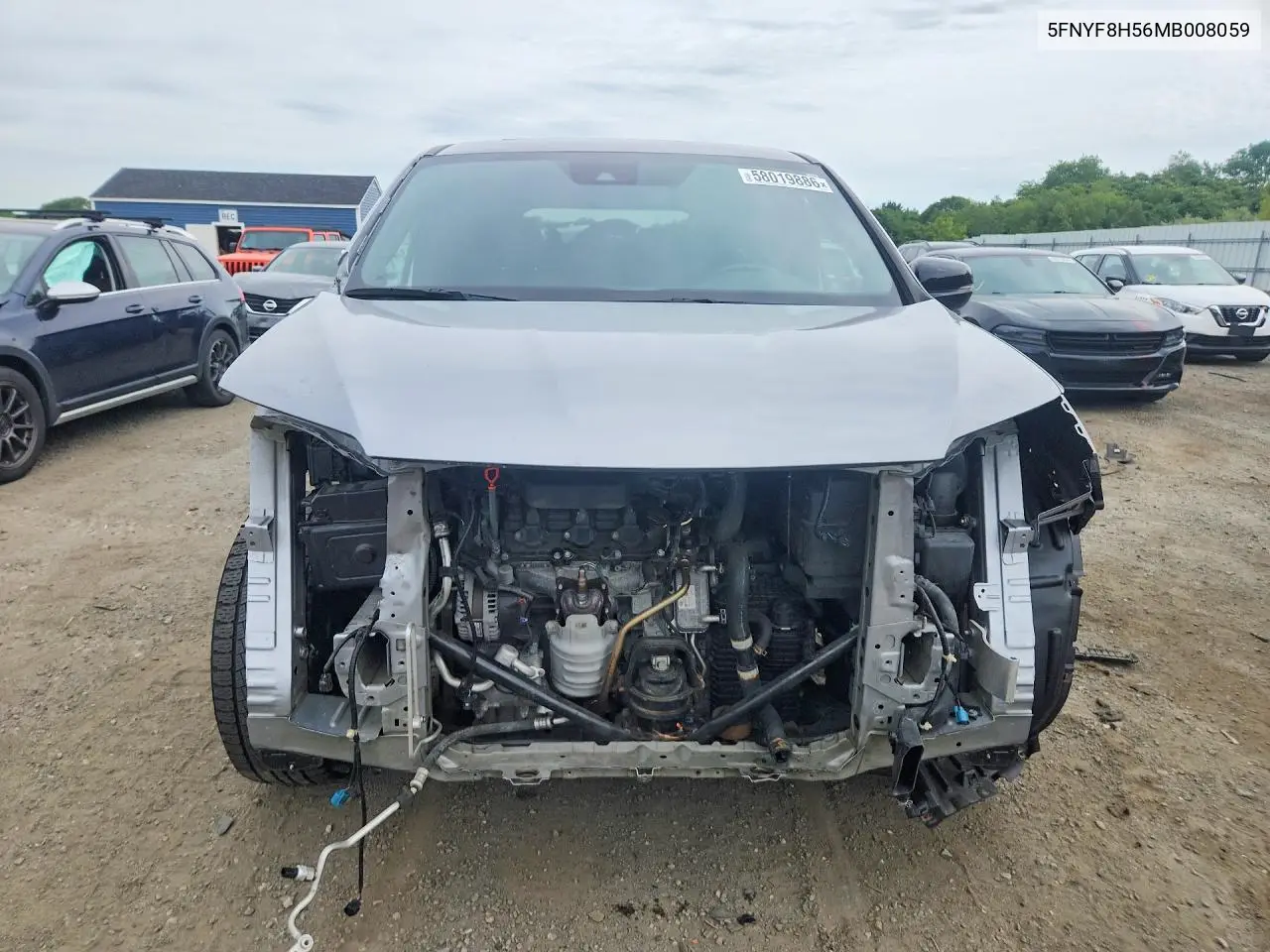 2021 Honda Passport Exl VIN: 5FNYF8H56MB008059 Lot: 58019886