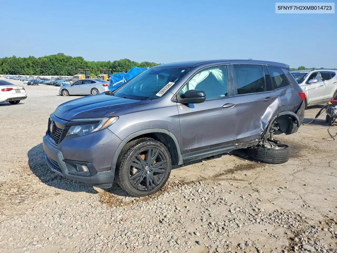2021 Honda Passport Sport VIN: 5FNYF7H2XMB014723 Lot: 59693586