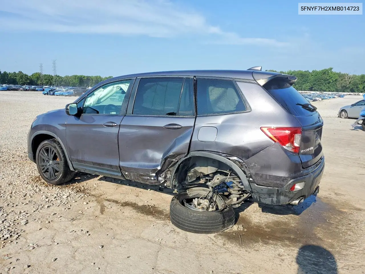 2021 Honda Passport Sport VIN: 5FNYF7H2XMB014723 Lot: 59693586