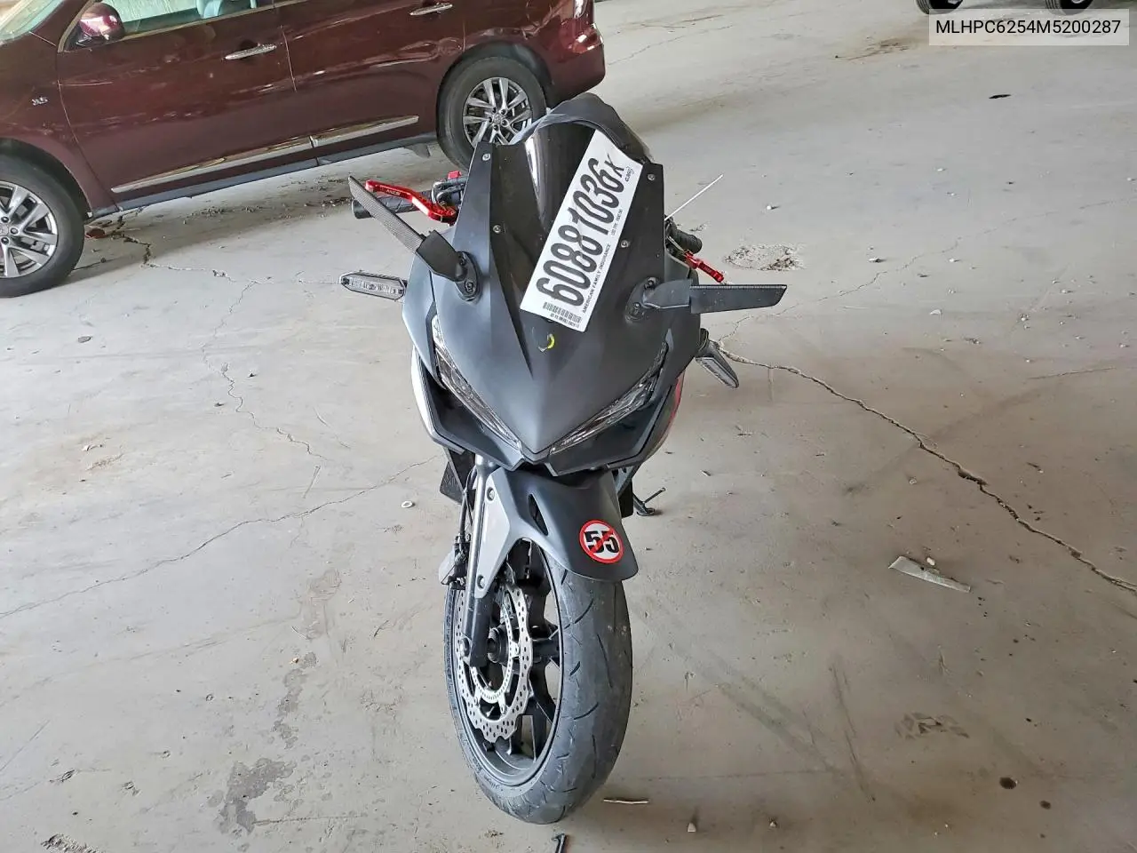 2021 Honda Cbr500 Ra VIN: MLHPC6254M5200287 Lot: 60881036
