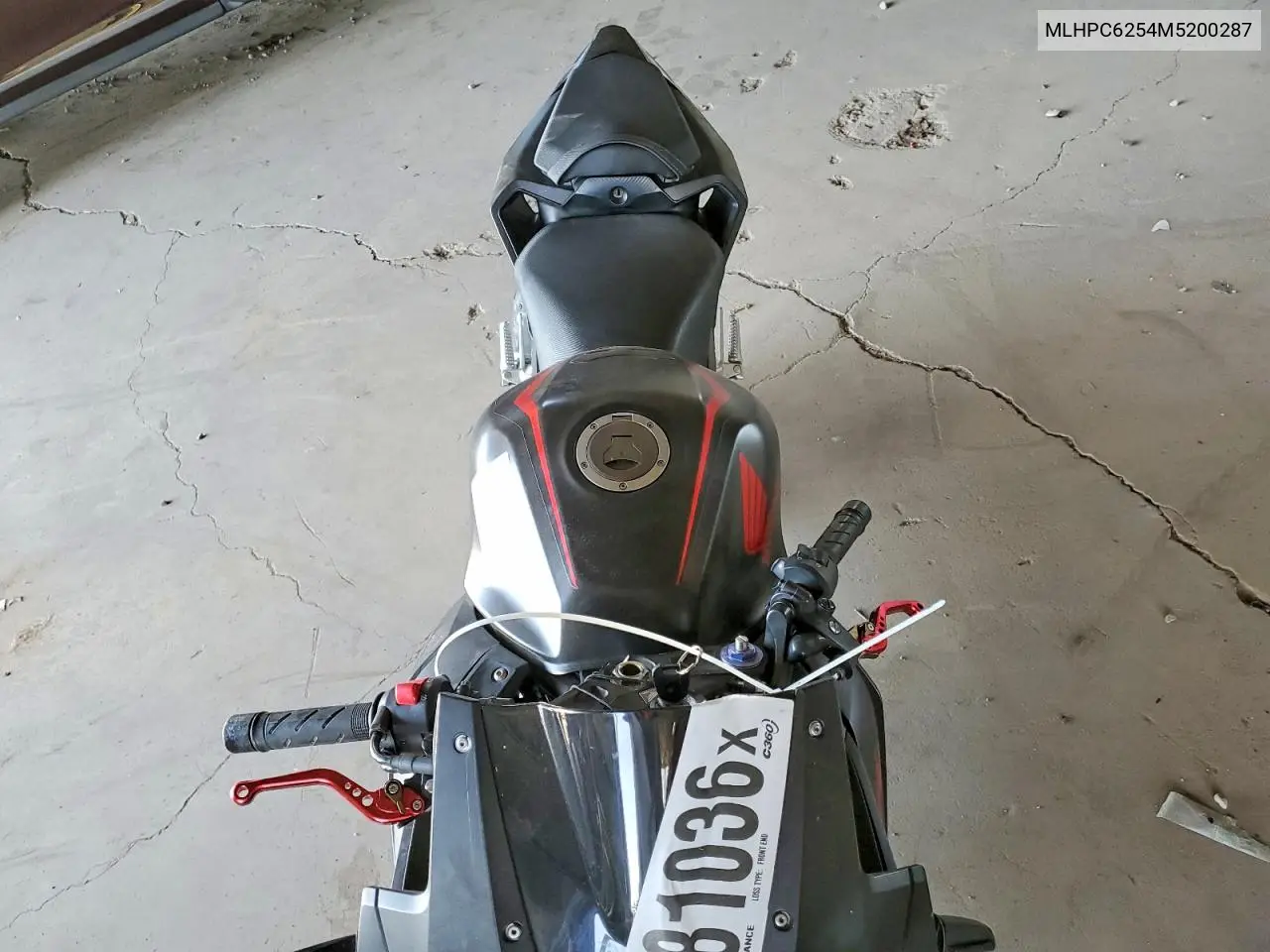2021 Honda Cbr500 Ra VIN: MLHPC6254M5200287 Lot: 60881036