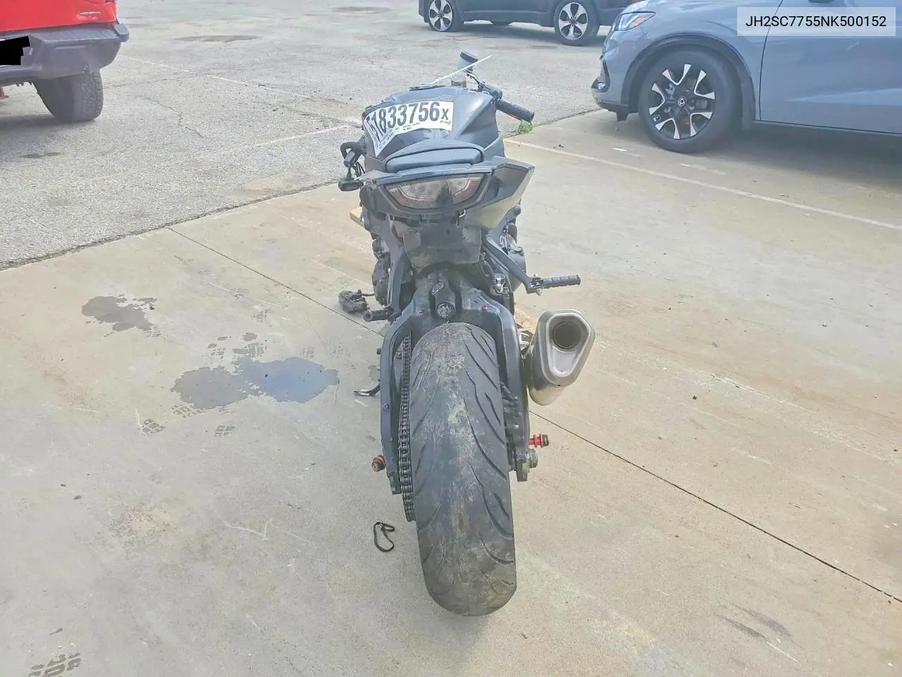 2022 Honda Cbr1000 Ra VIN: JH2SC7755NK500152 Lot: 51833756