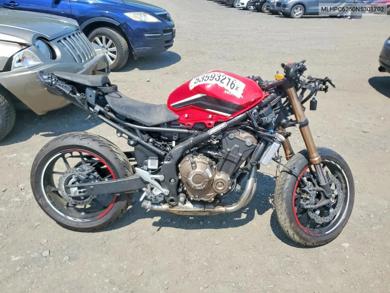 2022 Honda Cbr500 Ra VIN: MLHPC6250N5301702 Lot: 53593216