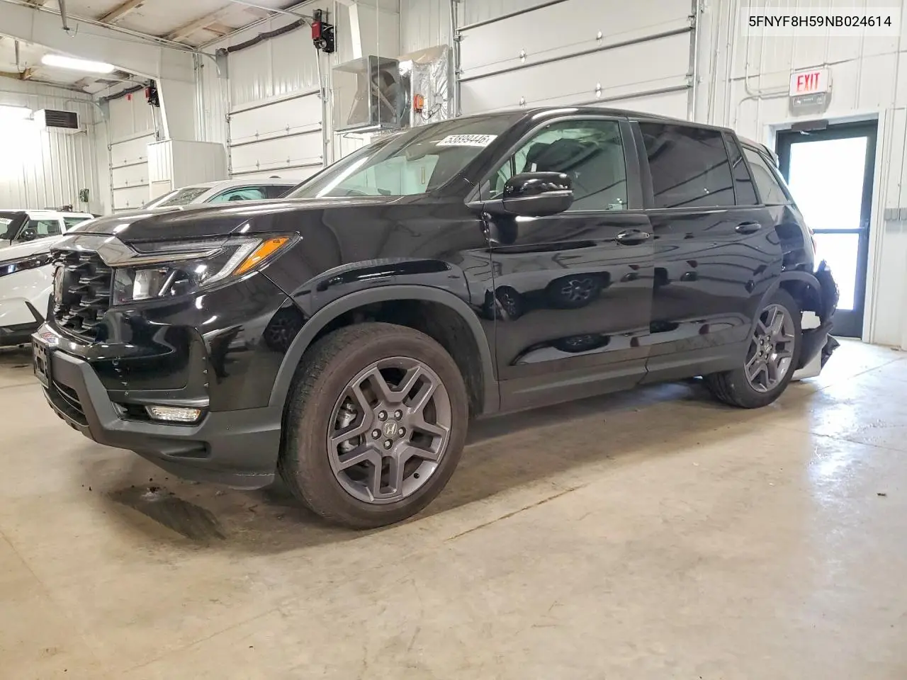 2022 Honda Passport Exl VIN: 5FNYF8H59NB024614 Lot: 53899446