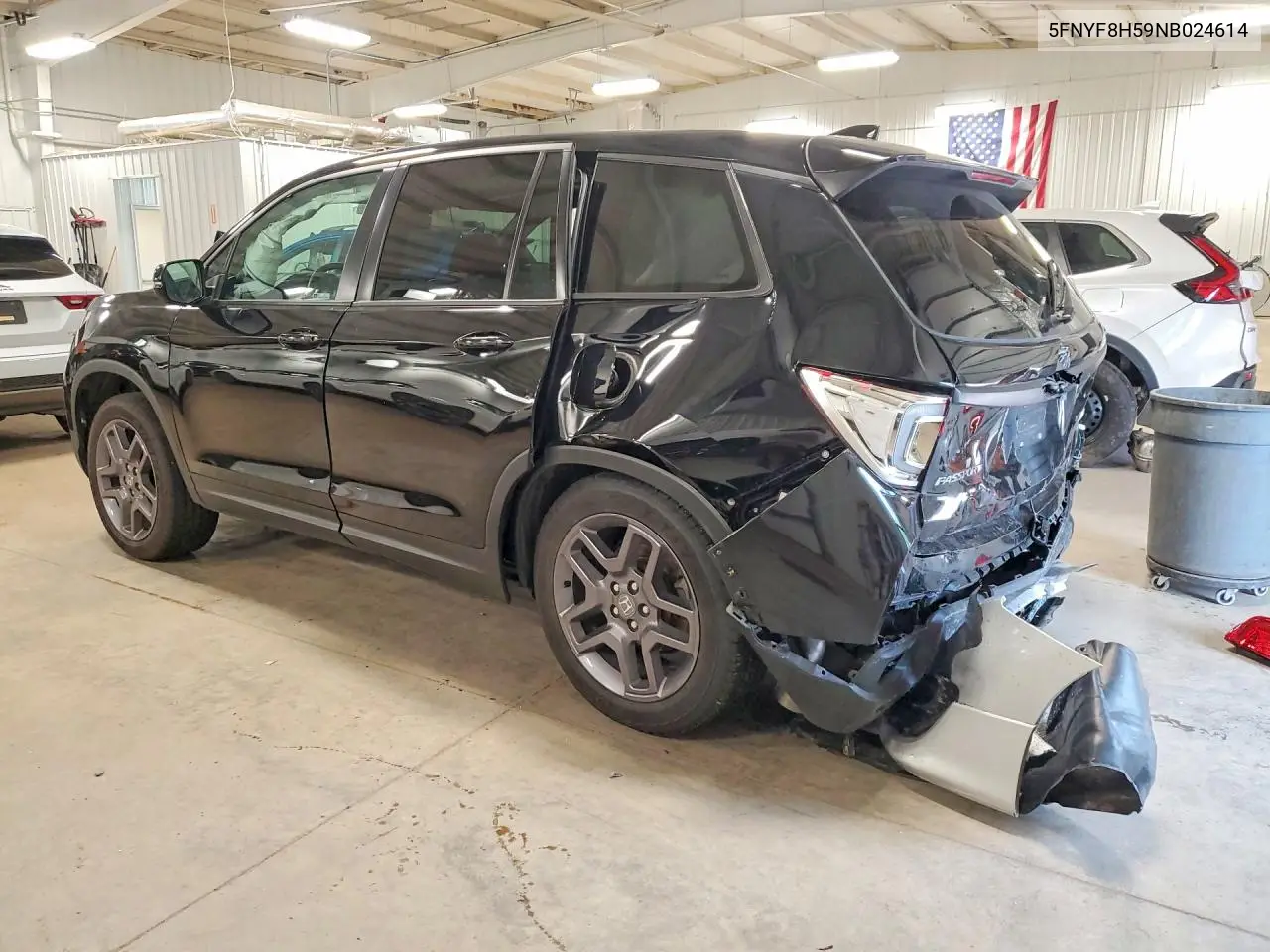 2022 Honda Passport Exl VIN: 5FNYF8H59NB024614 Lot: 53899446