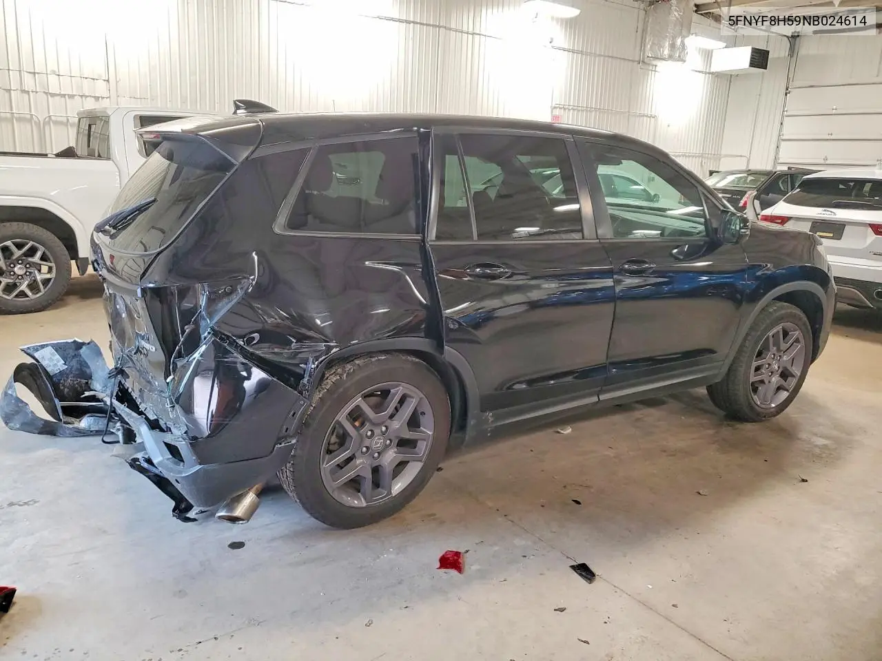 2022 Honda Passport Exl VIN: 5FNYF8H59NB024614 Lot: 53899446
