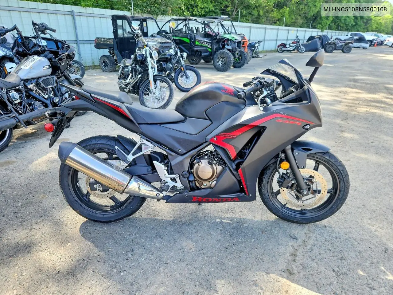 2022 Honda Cbr300 R VIN: MLHNC5108N5800108 Lot: 53933846