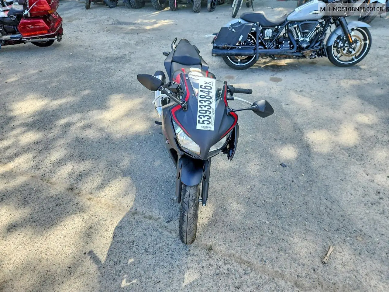 2022 Honda Cbr300 R VIN: MLHNC5108N5800108 Lot: 53933846