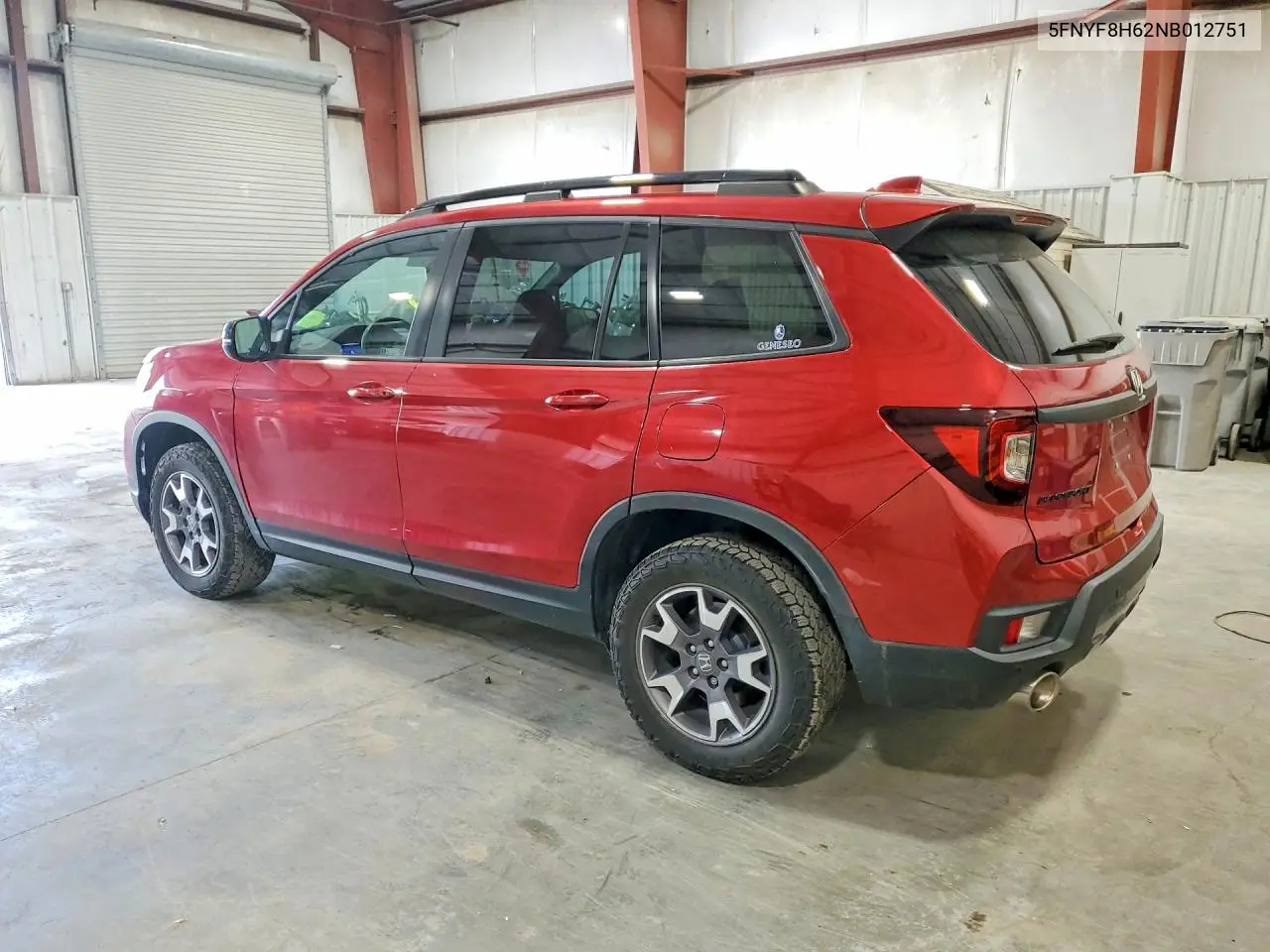 2022 Honda Passport Trail Sport VIN: 5FNYF8H62NB012751 Lot: 54683506