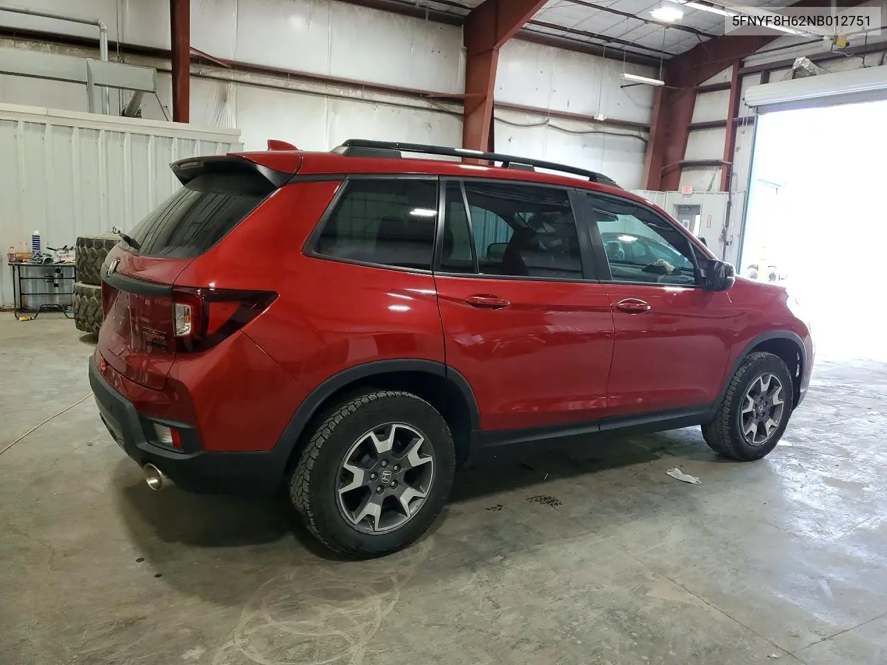 2022 Honda Passport Trail Sport VIN: 5FNYF8H62NB012751 Lot: 54683506