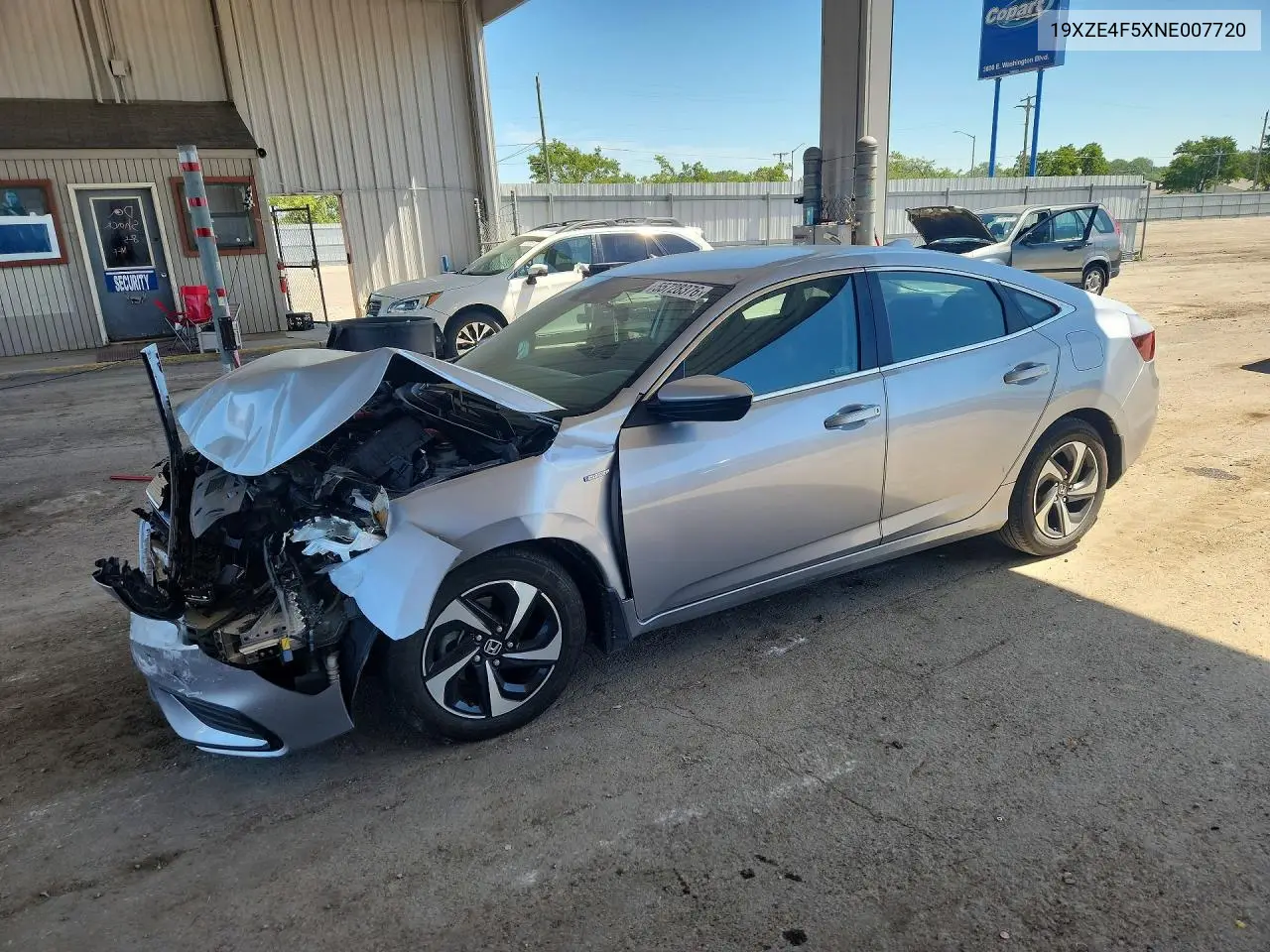 2022 Honda Insight Ex VIN: 19XZE4F5XNE007720 Lot: 55728376