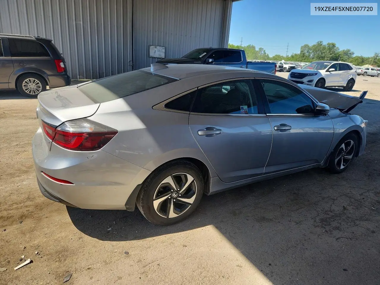 2022 Honda Insight Ex VIN: 19XZE4F5XNE007720 Lot: 55728376