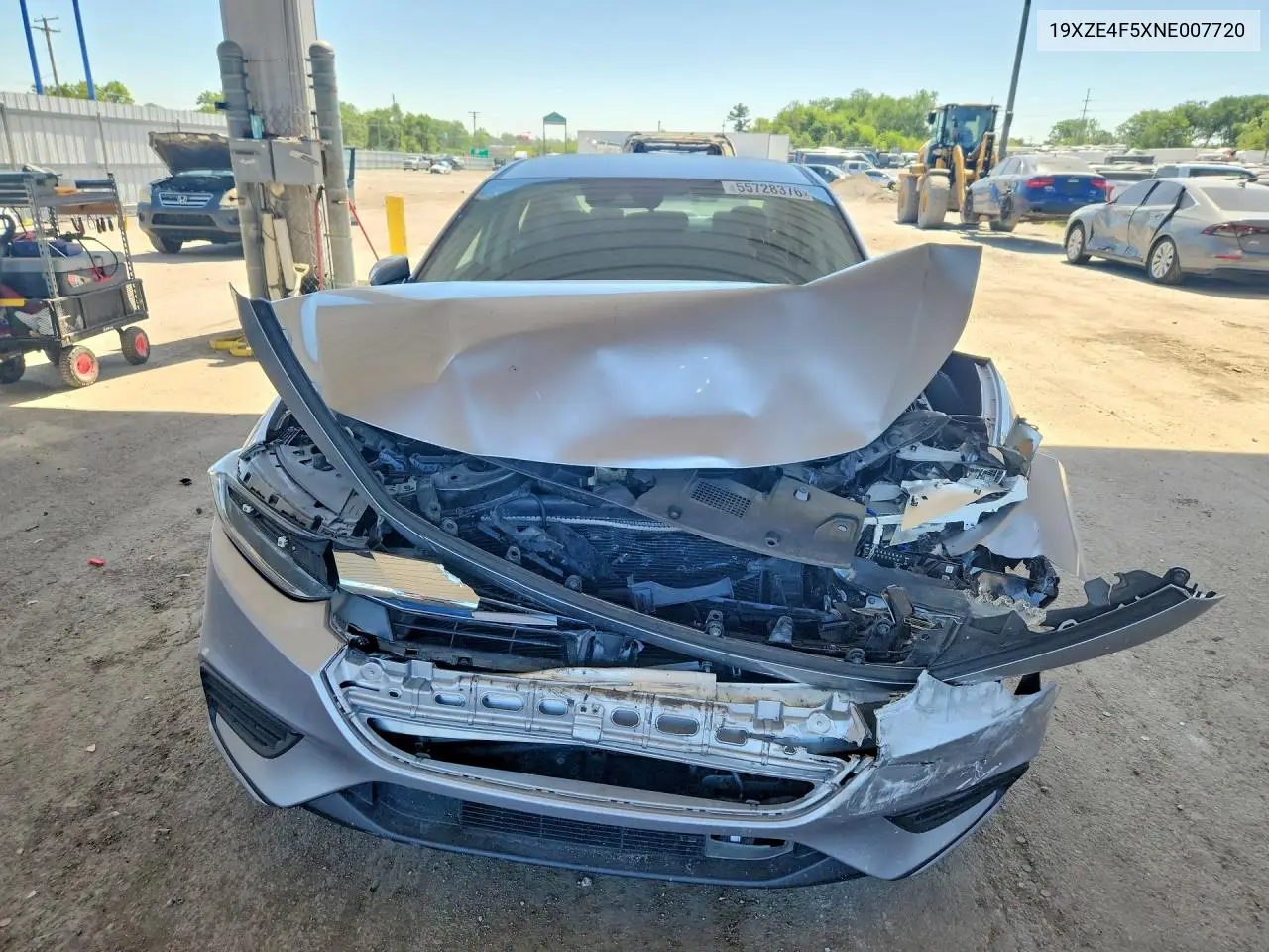 2022 Honda Insight Ex VIN: 19XZE4F5XNE007720 Lot: 55728376